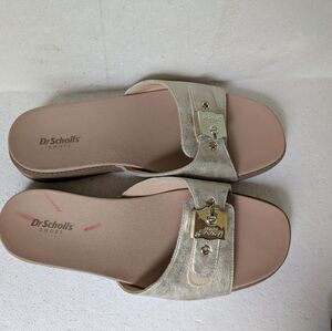 Dr. Scholl's Women's Cream Slide Sandals